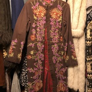 Plenty by Tracy Reese embroidered coat sz 10 NWT